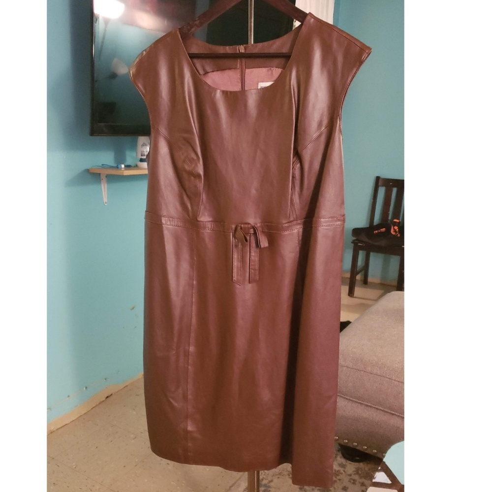 Leather dress